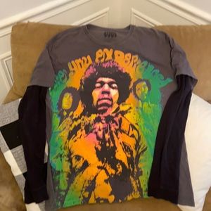 Stone Free Jimi Hendricks T Shirt Long Sleeve